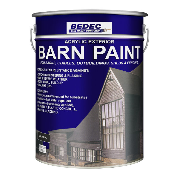 Bedec Barn Paint Semi Gloss 20L Black (BN041105C)
