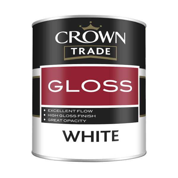 Crown Trade Gloss 1L White (AD0101002N)