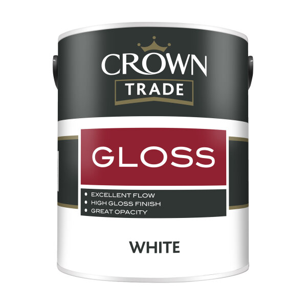 Crown Trade Gloss 5L White (AD0101002F)