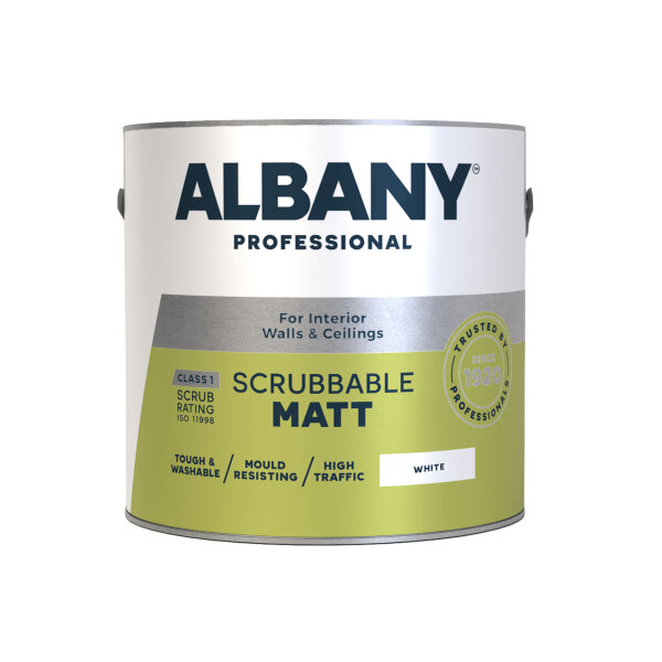 Albany Scrubbable Matt White 2.5L (AA0120001J)