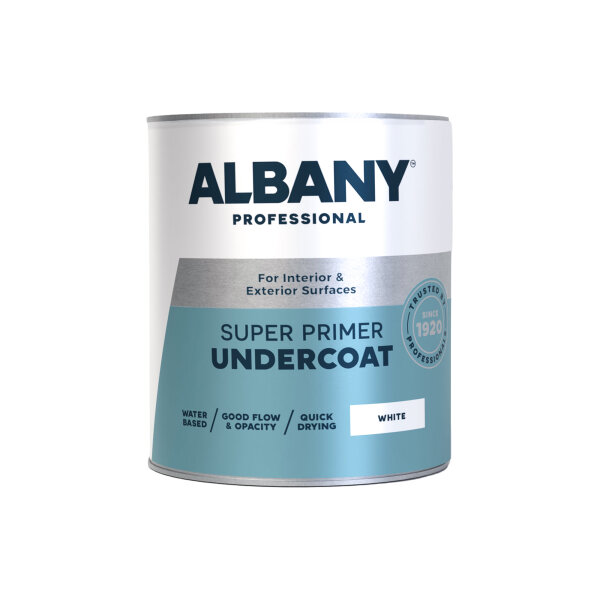 Albany Super Primer Undercoat White 1L (AA0147001N)