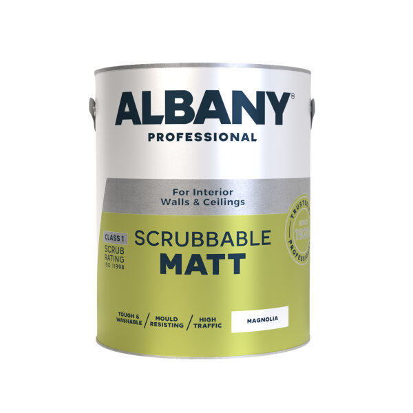 Albany Scrubbable Matt Magnolia 5L (AA0120005F)