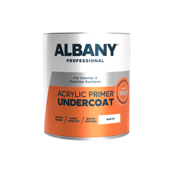 Albany Acrylic Primer Undercoat White 1L (AA080805N)