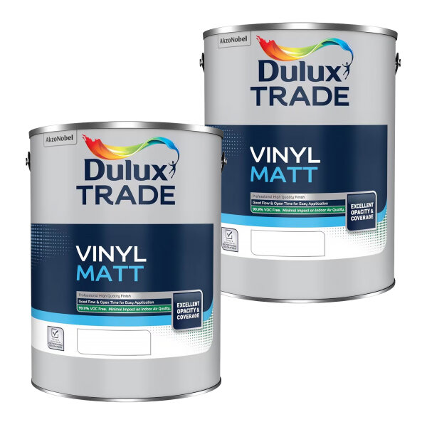 2 x Dulux Trade Vinyl Matt (Tinted) 5L
