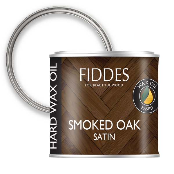Fiddes Hard Wax Oil 45ml Sample Satin Smoked Oak PNG (HA227535T)