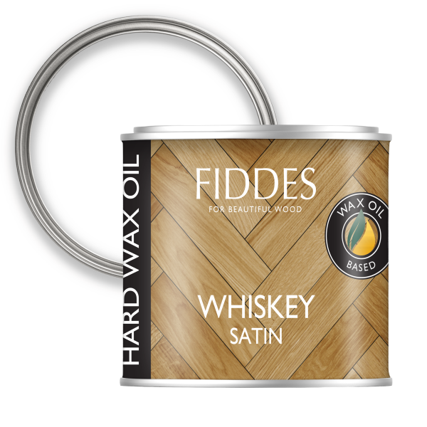 Fiddes Hard Wax Oil 45ml Sample Satin Whiskey PNG (HA227545T)